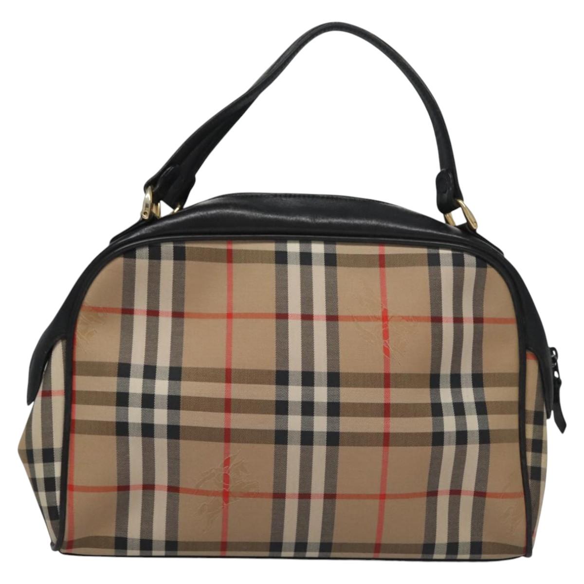 Burberry London Beige Canvas Handbag (Pre-Owned)