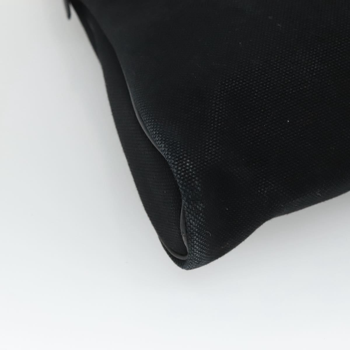 Hermès Heeboo Black Canvas Handbag (Pre-Owned)