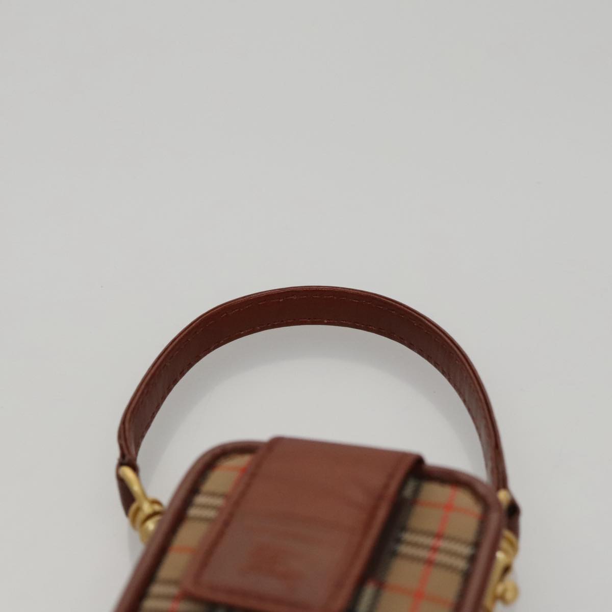 Burberry Nova Check Beige Canvas Clutch Bag (Pre-Owned)