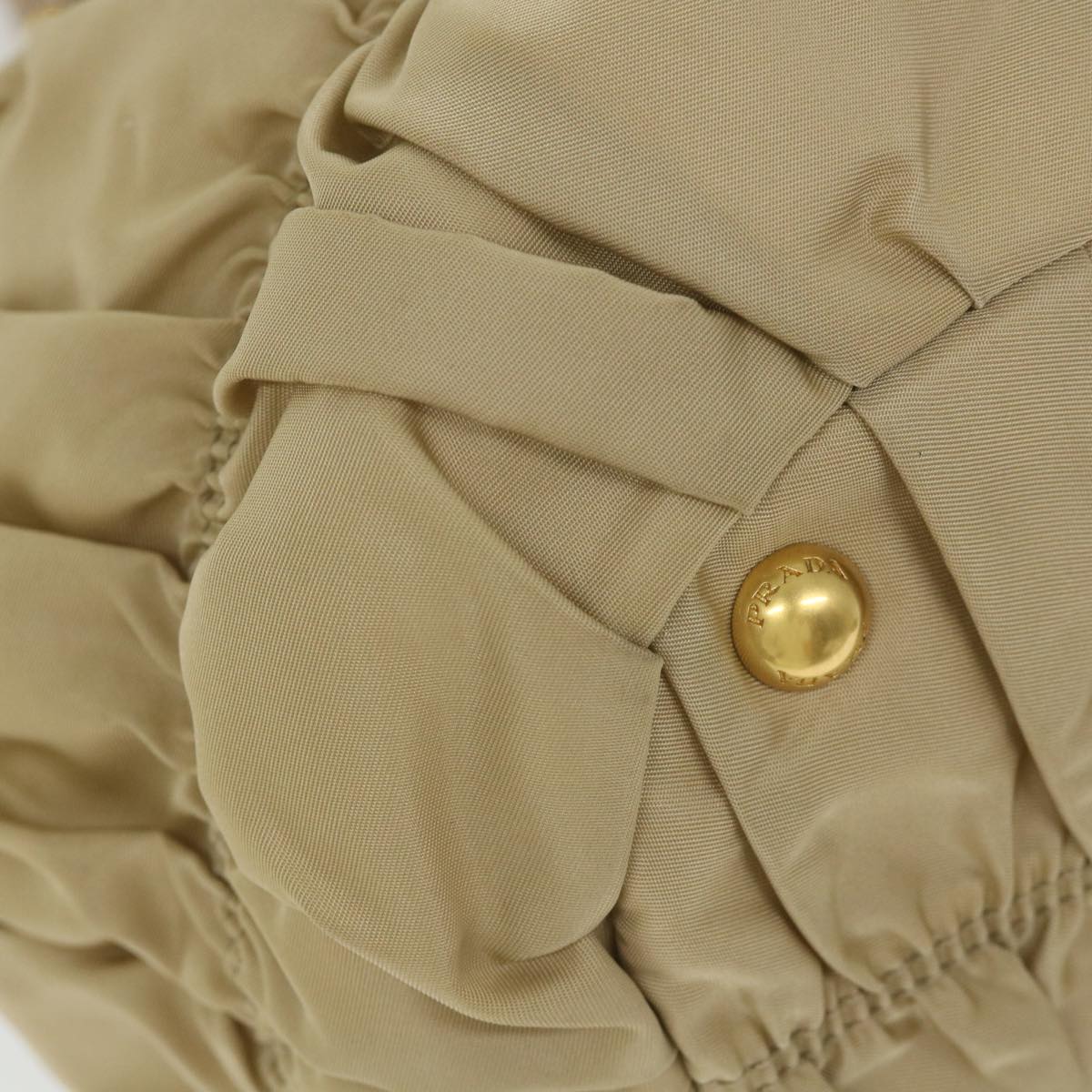 Prada Beige Synthetic Handbag (Pre-Owned)