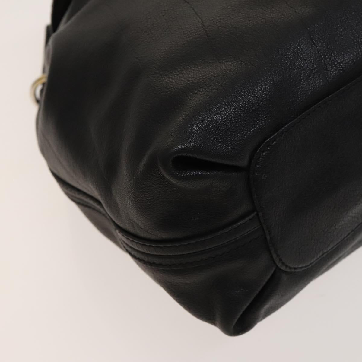 Chloé Elsie Black Leather Handbag (Pre-Owned)