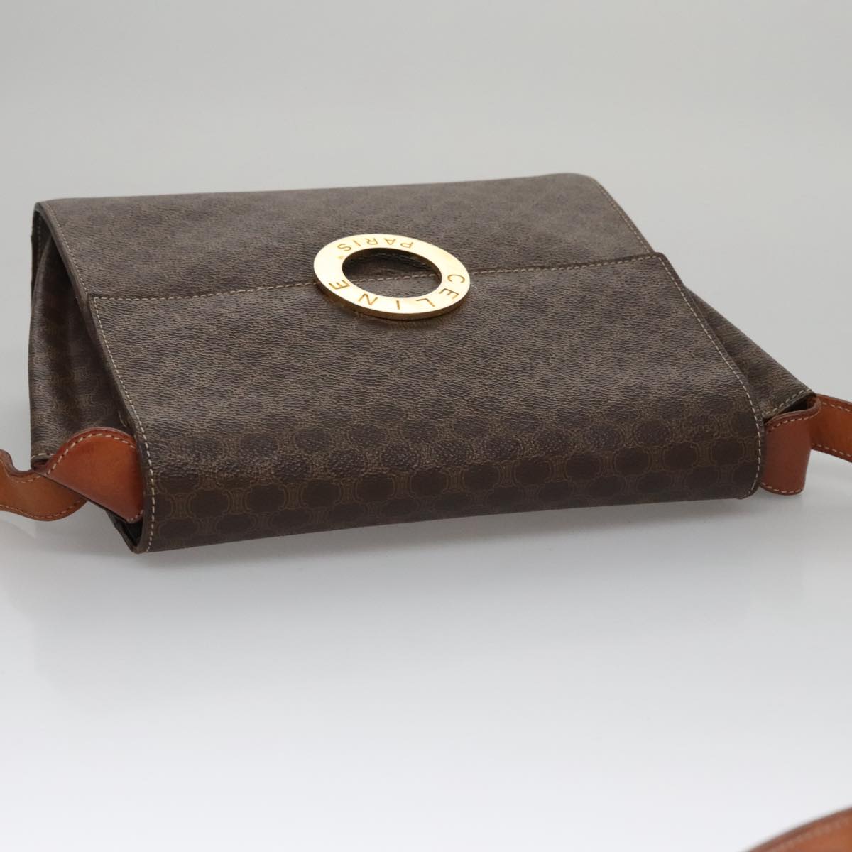 Céline Macadam Brown Canvas Shoulder Bag (Pre-Owned)