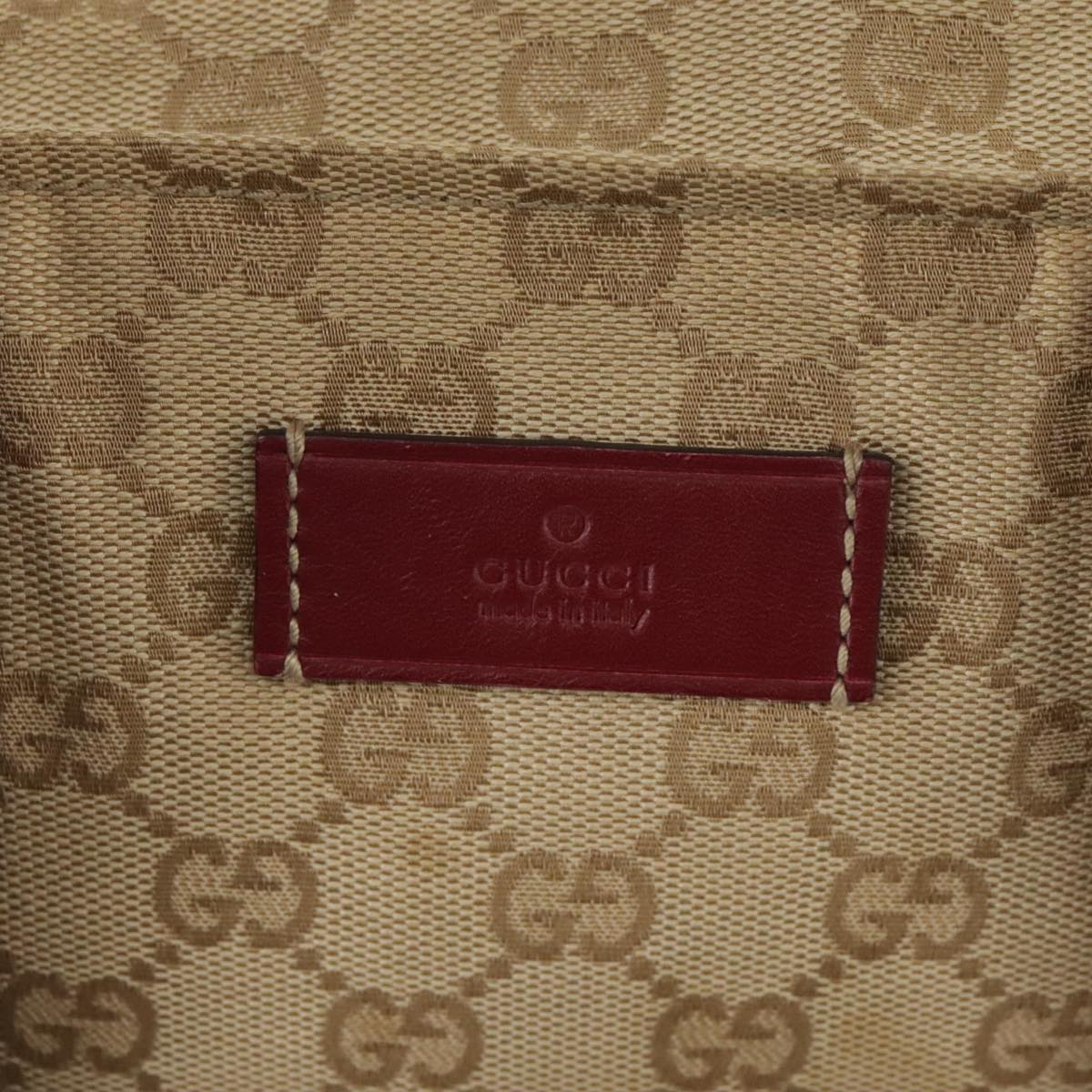 Gucci Gg Canvas Beige Canvas Tote Bag (Pre-Owned)