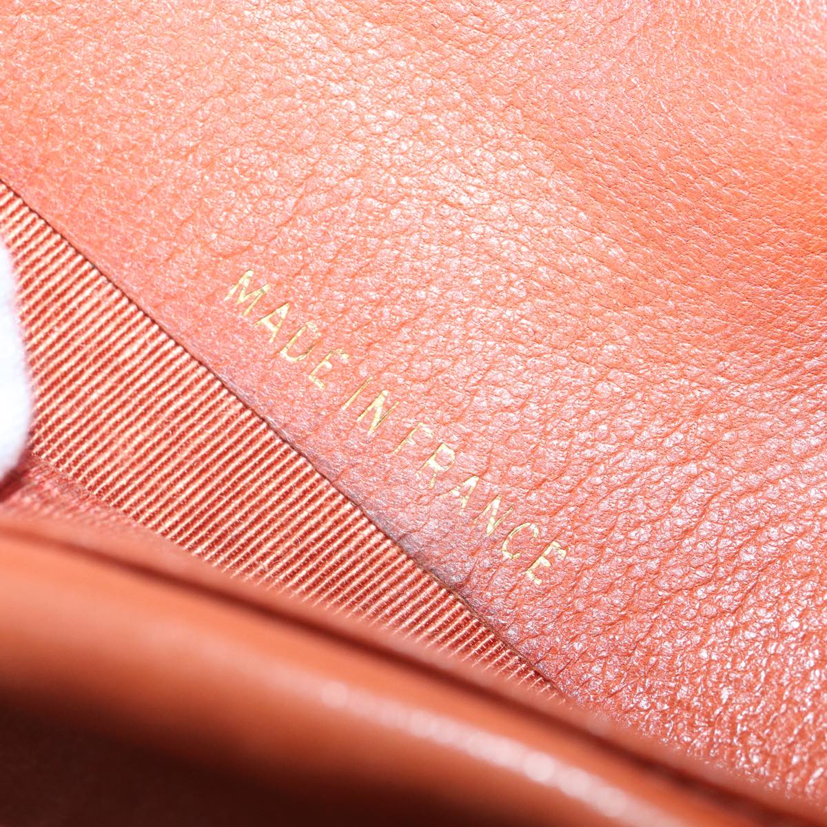 Chanel Porte Carte Orange Leather Wallet (Pre-Owned)
