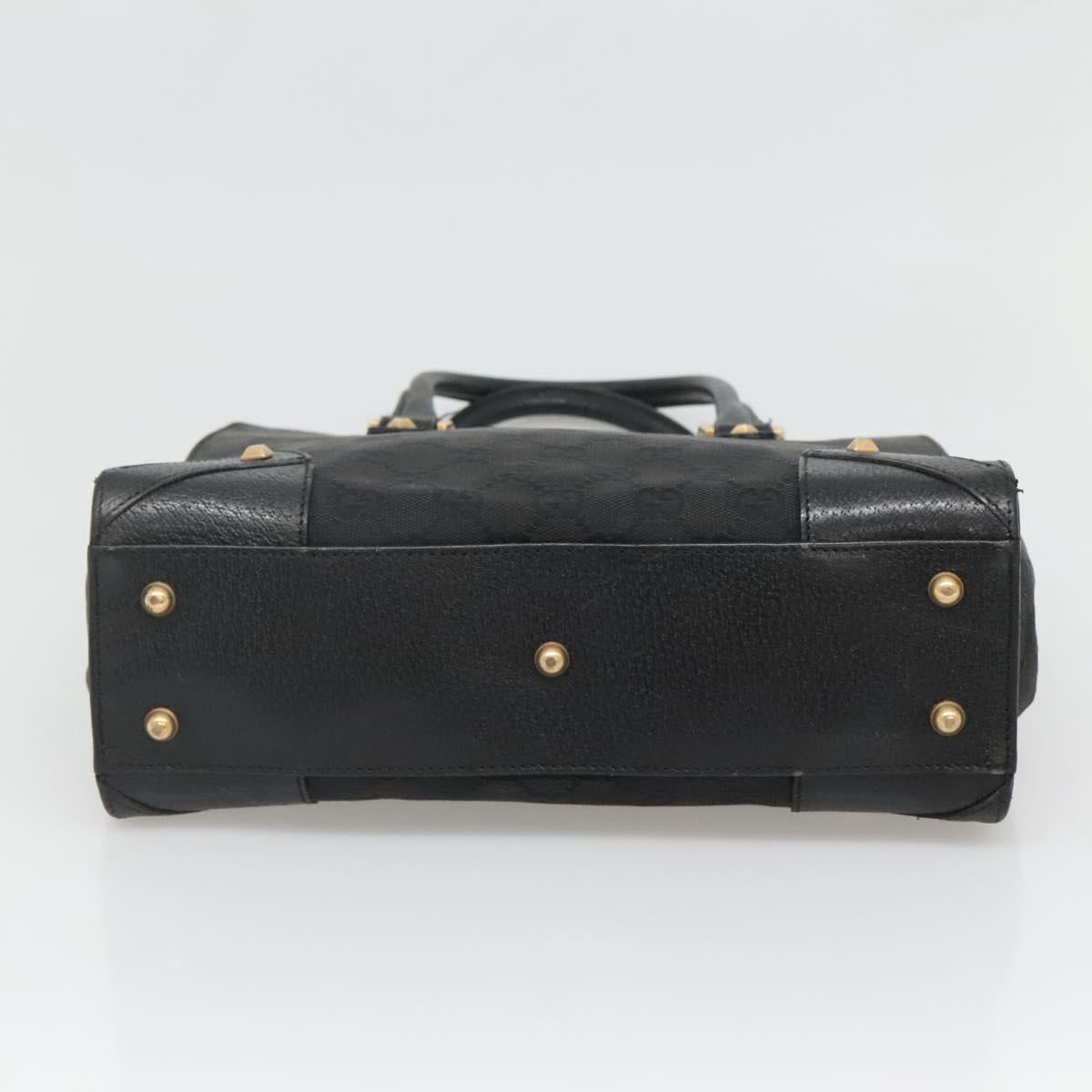 Gucci Gg Canvas Black Canvas Handbag (Pre-Owned)