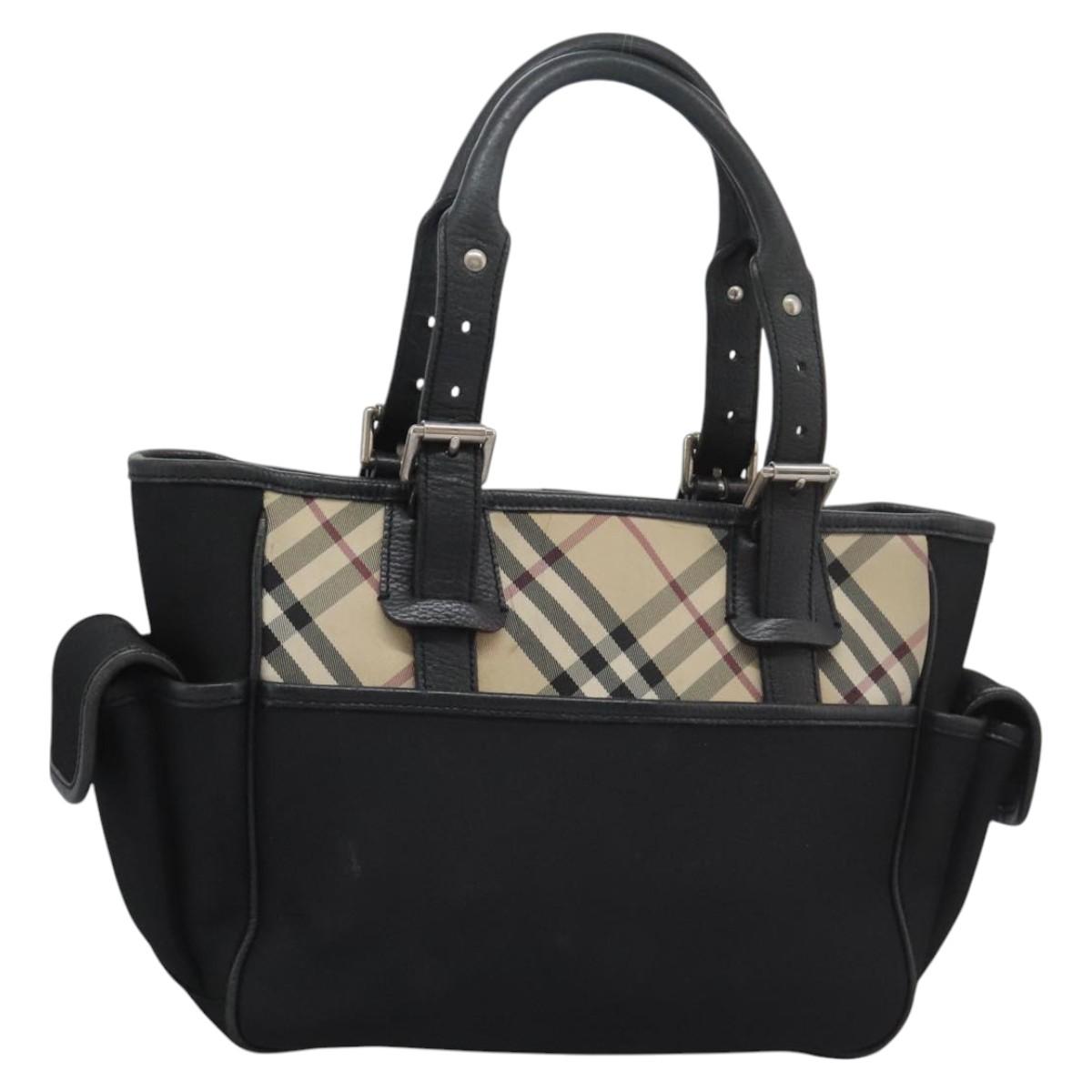 Burberry Nova Check Beige Canvas Tote Bag (Pre-Owned)