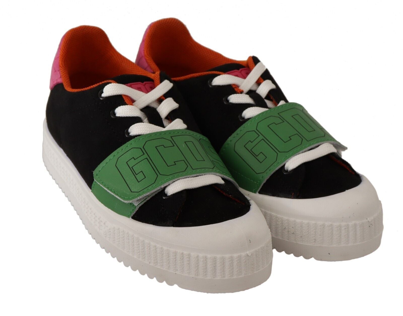 GCDS Multicolor Suede Low Top Lace Up Women Sneakers Women's Shoes