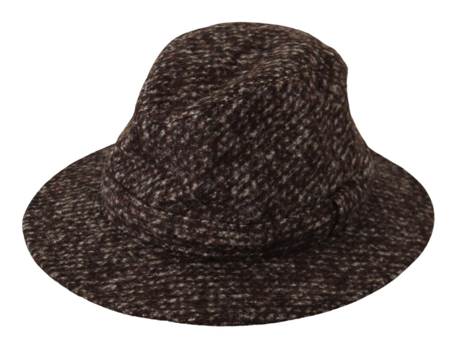 Dolce & Gabbana Elegant Gray Tweed Wide Brim Women's Hat