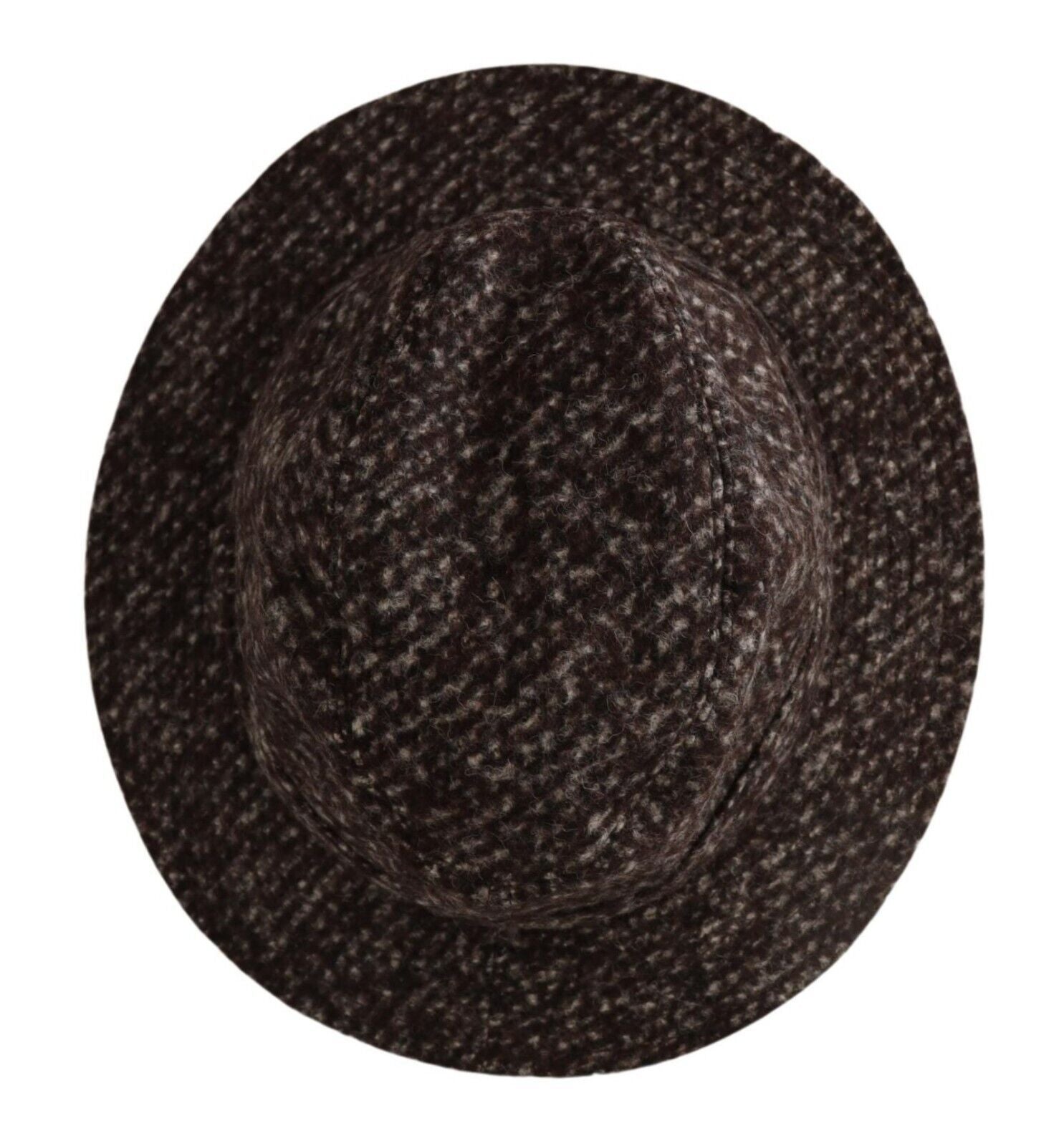 Dolce & Gabbana Elegant Gray Tweed Wide Brim Women's Hat