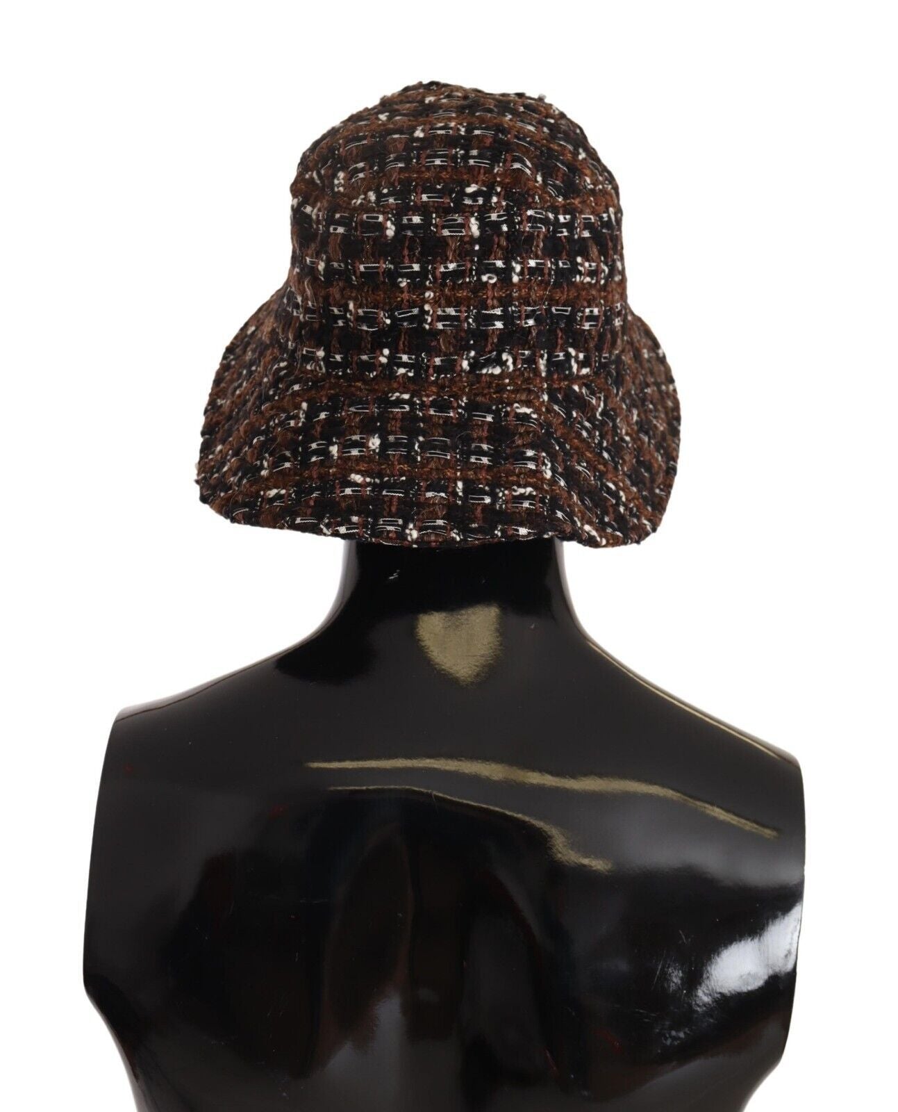 Dolce & Gabbana Multicolor Fabric Woven Wide Brim Bucket Women's Hat