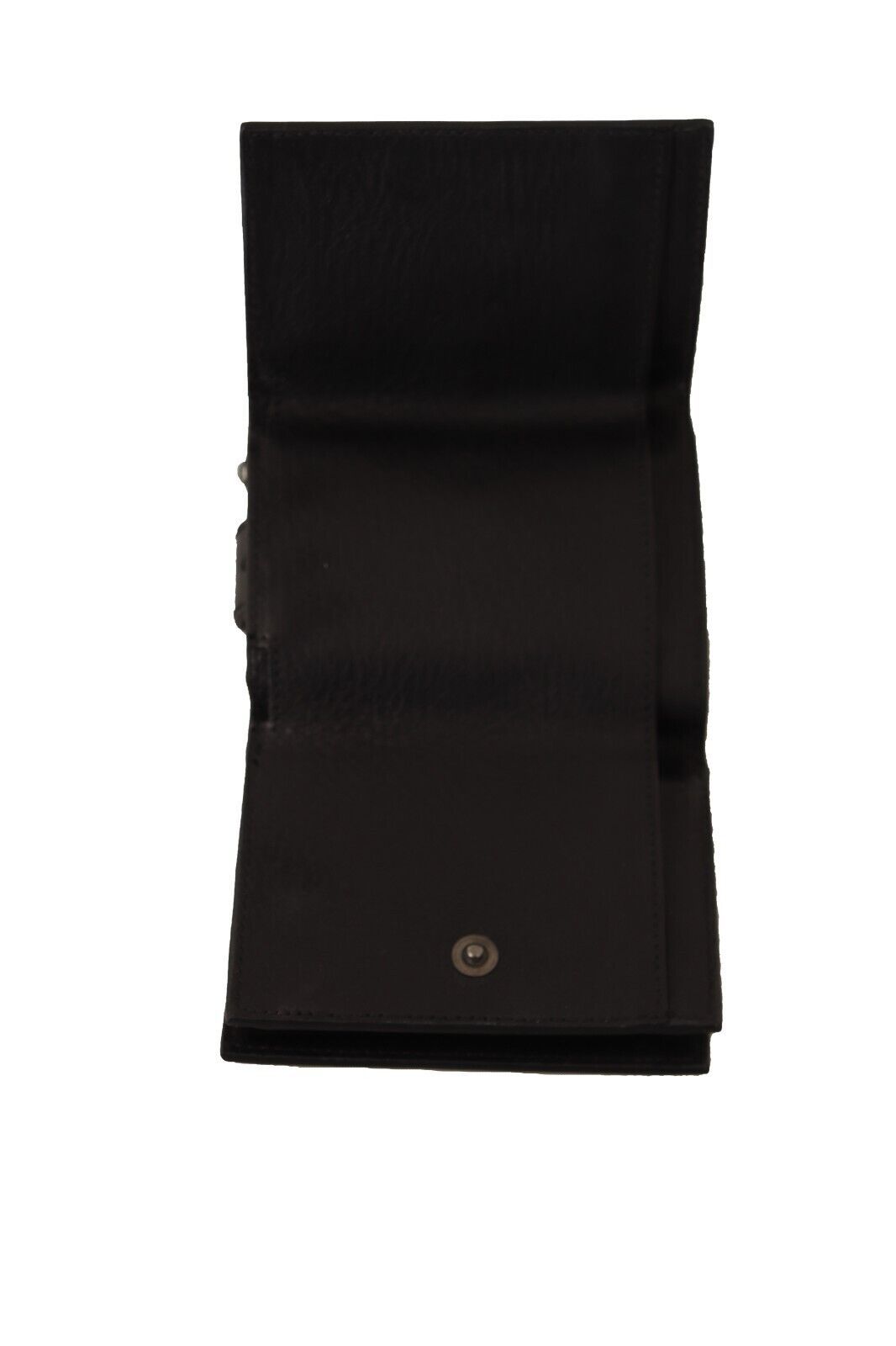 Dolce & Gabbana Black Leather Trifold Purse Belt Multi Kit Women's Wallet