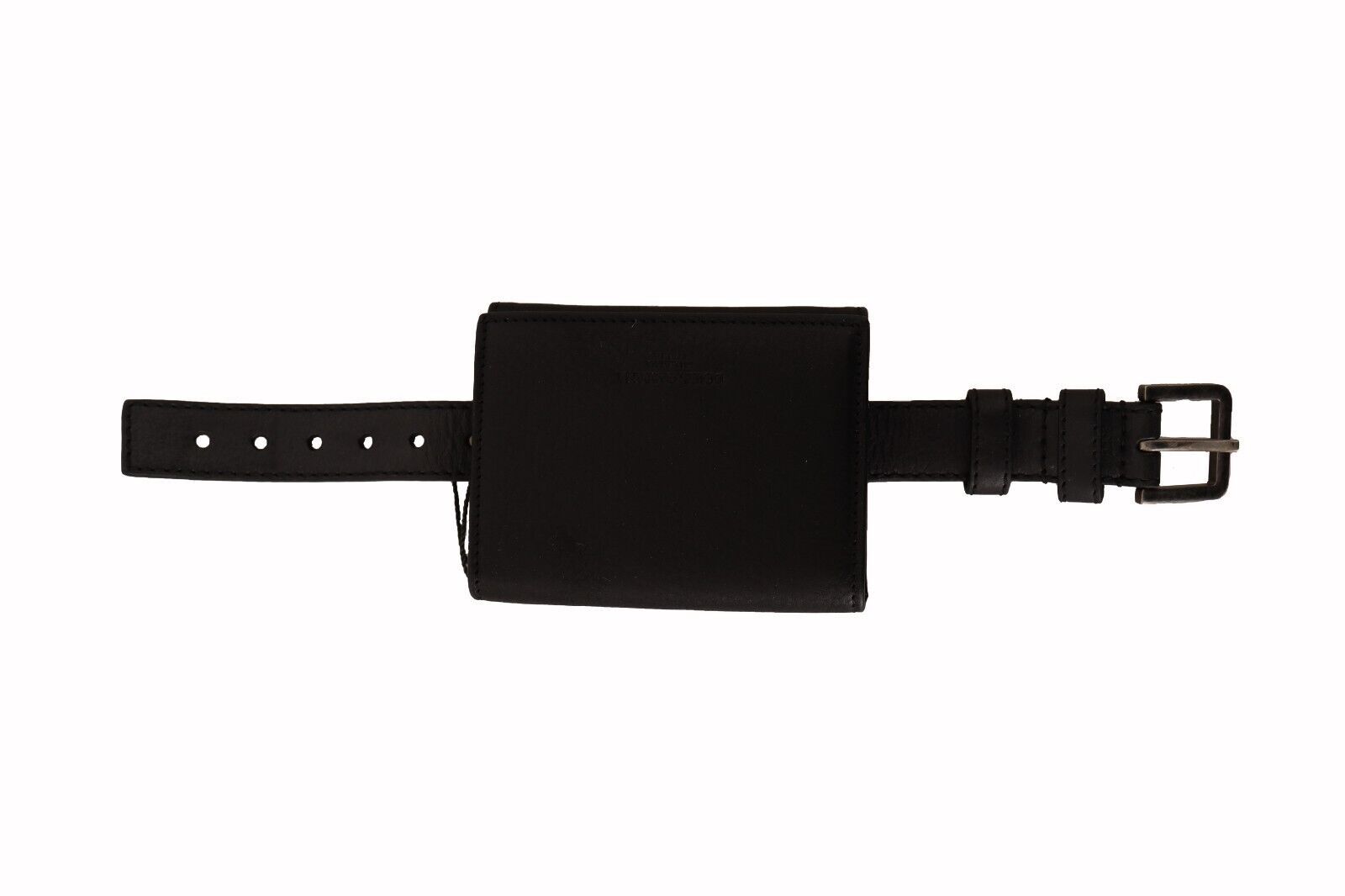 Dolce & Gabbana Elegant Black Leather Trifold Multi Men's Kit