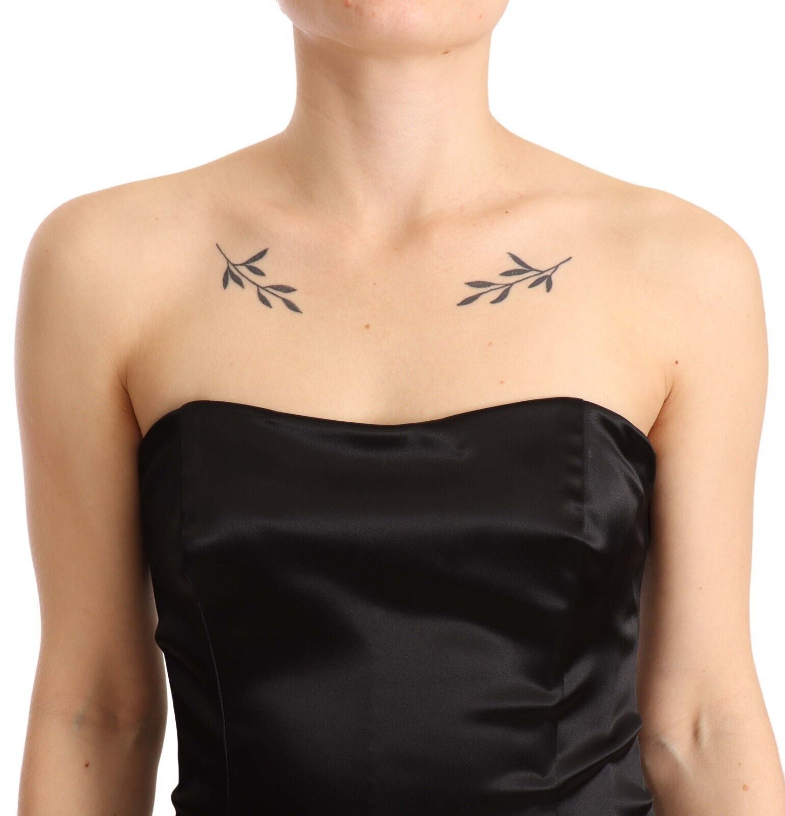 Dolce & Gabbana Black Silk Stretch Sheath Mermaid Gown Women's Dress
