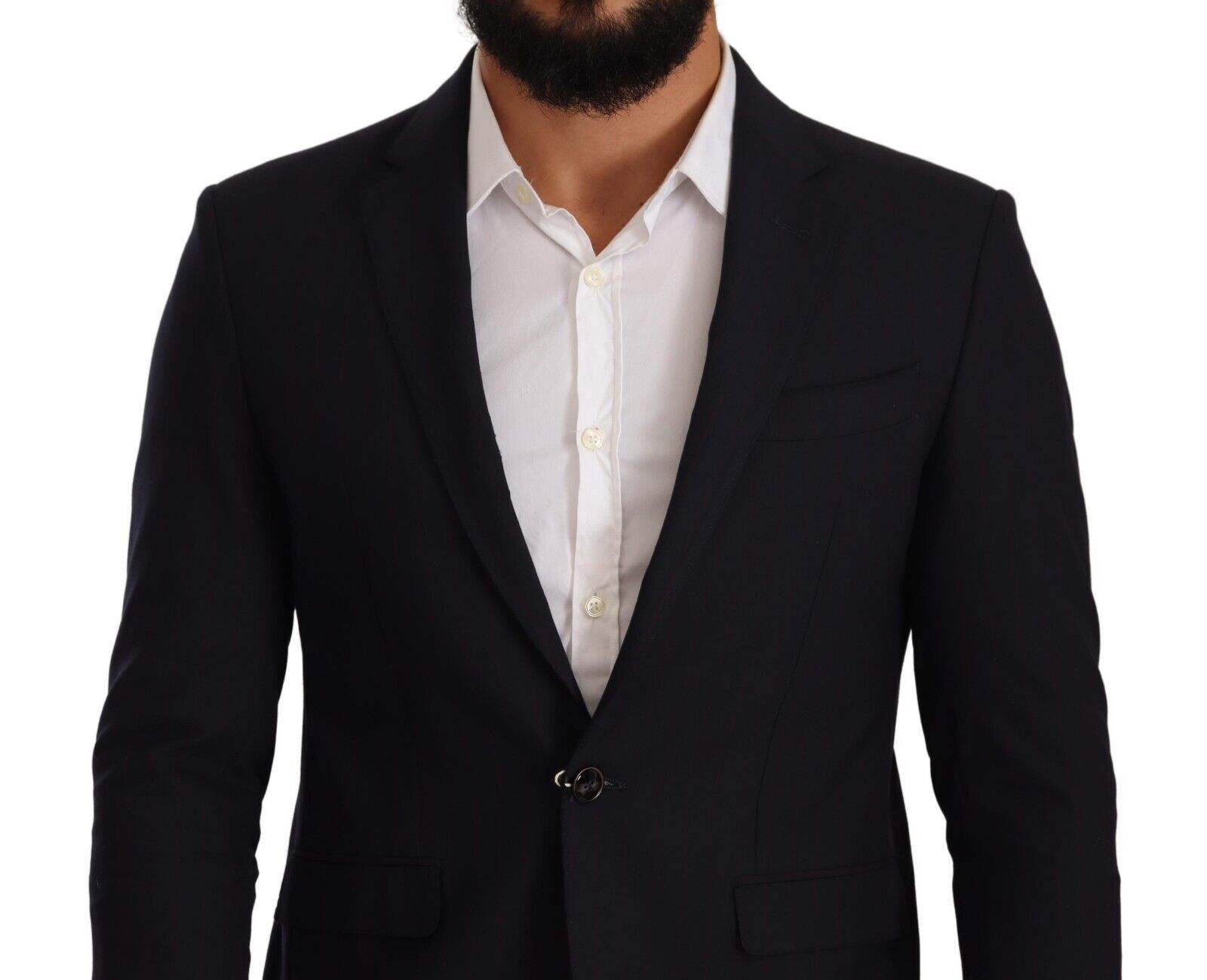 Domenico Tagliente Black Single Breasted One Button Suit Men's Jacket