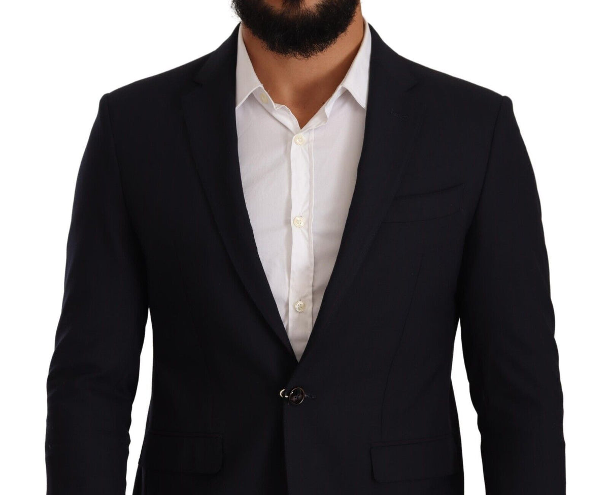 Domenico Tagliente Black Single Breasted One Button Suit Men's Jacket