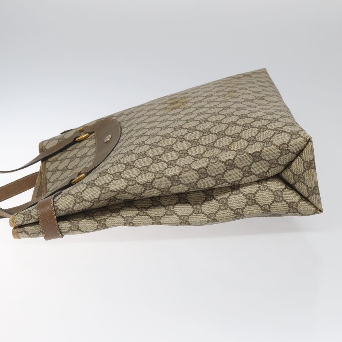 Gucci Gg Canvas Beige Canvas Tote Bag (Pre-Owned)