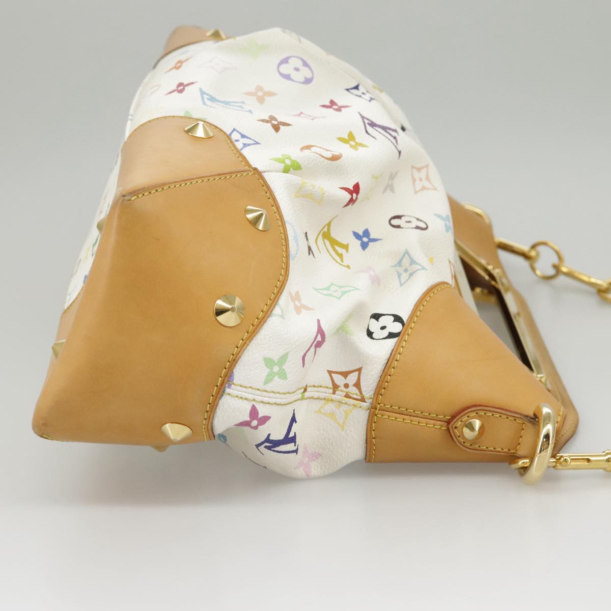 Louis Vuitton Judy White Canvas Shoulder Bag (Pre-Owned)