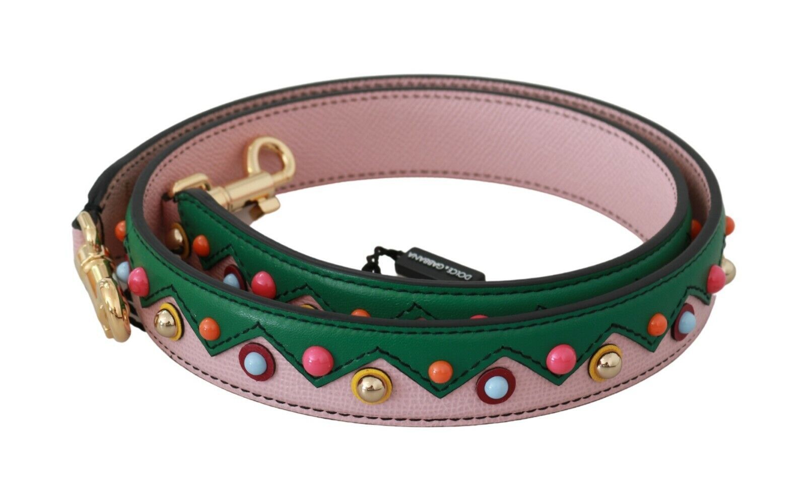 Dolce & Gabbana Shoulder Strap Leather Pink Handbag Men's Accessory