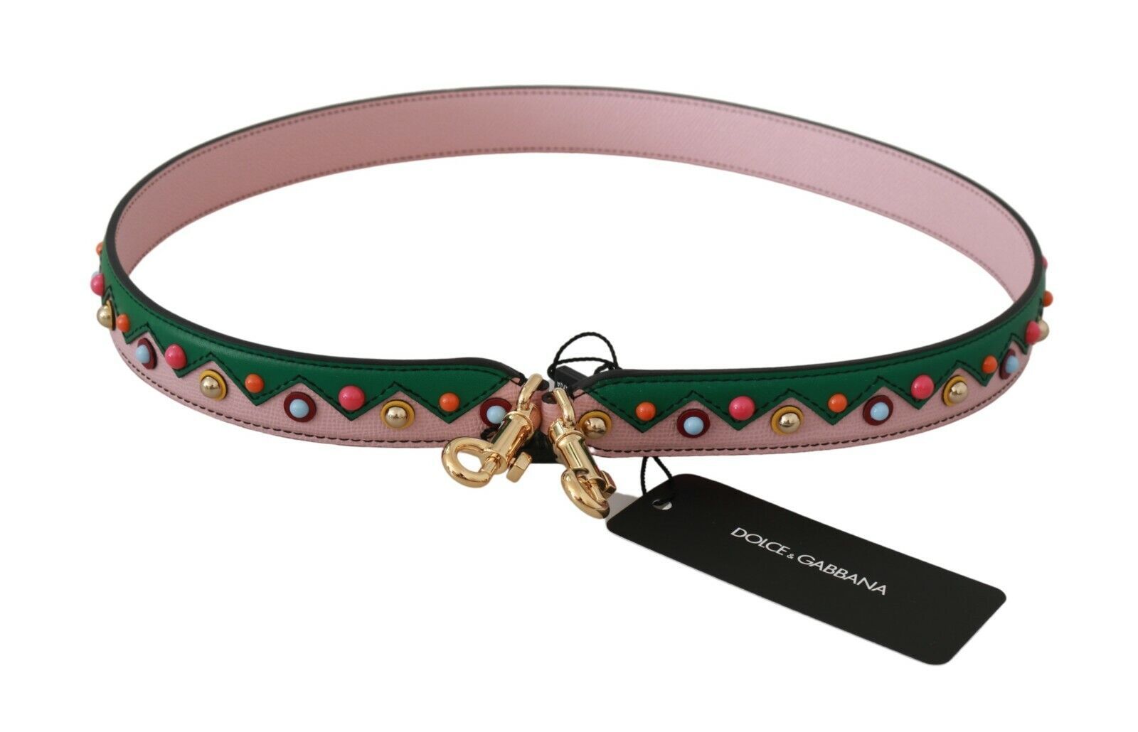 Dolce & Gabbana Shoulder Strap Leather Pink Handbag Men's Accessory