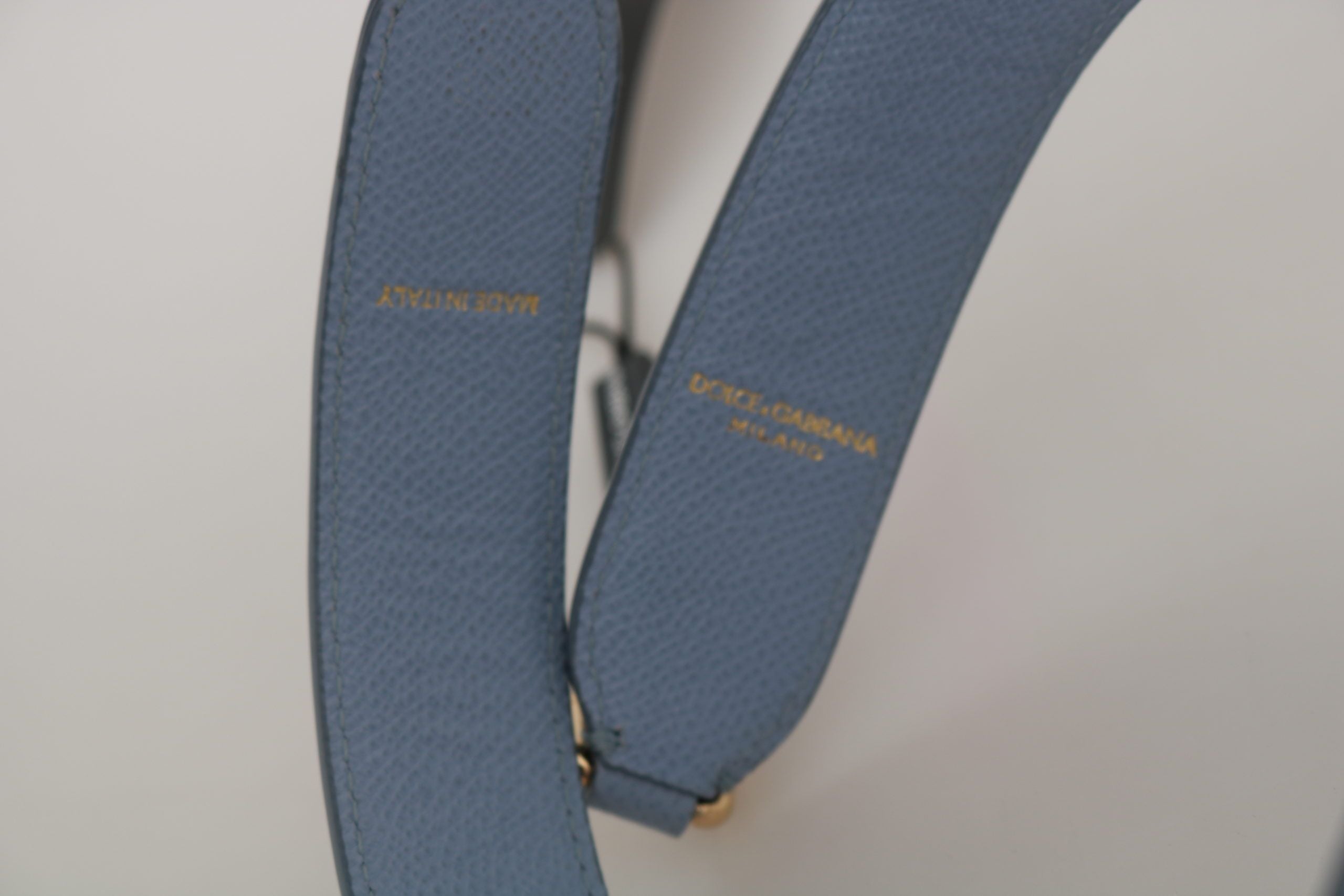 Dolce & Gabbana Blue Leather Handbag Accessory Shoulder Women's Strap