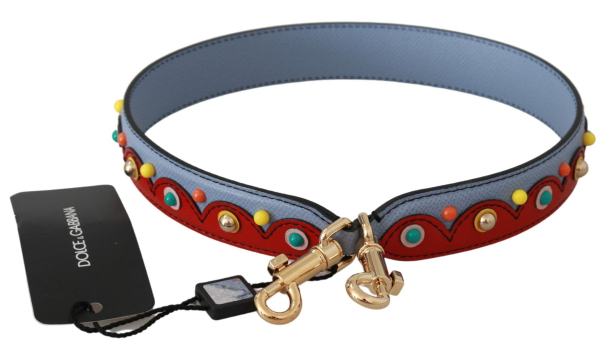 Dolce & Gabbana Blue Handbag Accessory Leather Shoulder Women's Strap