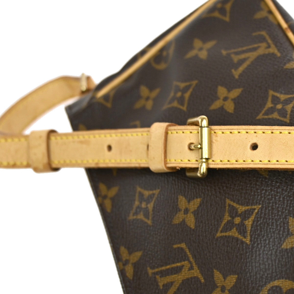 Louis Vuitton Viva Cite Monogram Canvas Brown Leather Handbag (Pre-Owned)