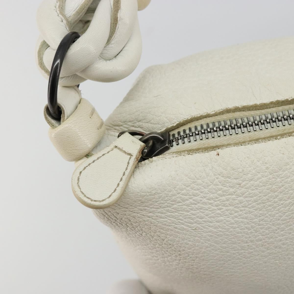 Bottega Veneta Vintage Leather White Leather Handbag (Pre-Owned)