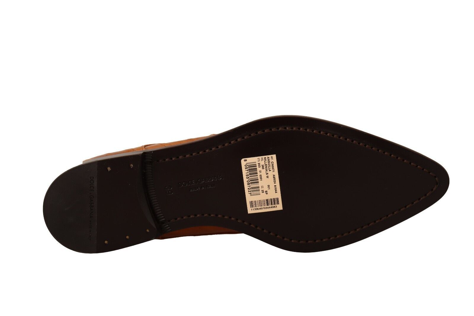 Dolce & Gabbana Elegant Eel Leather Lace-Up Formal Women's Flats