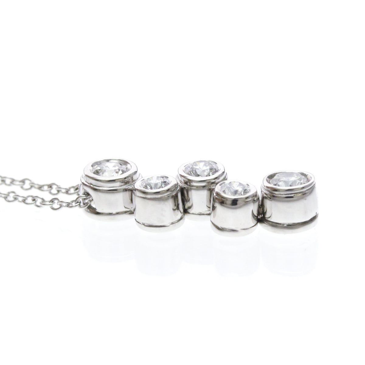 Tiffany & Co. Bubble Pendant Silver Platinum Necklace Jewelry (Pre-Owned)