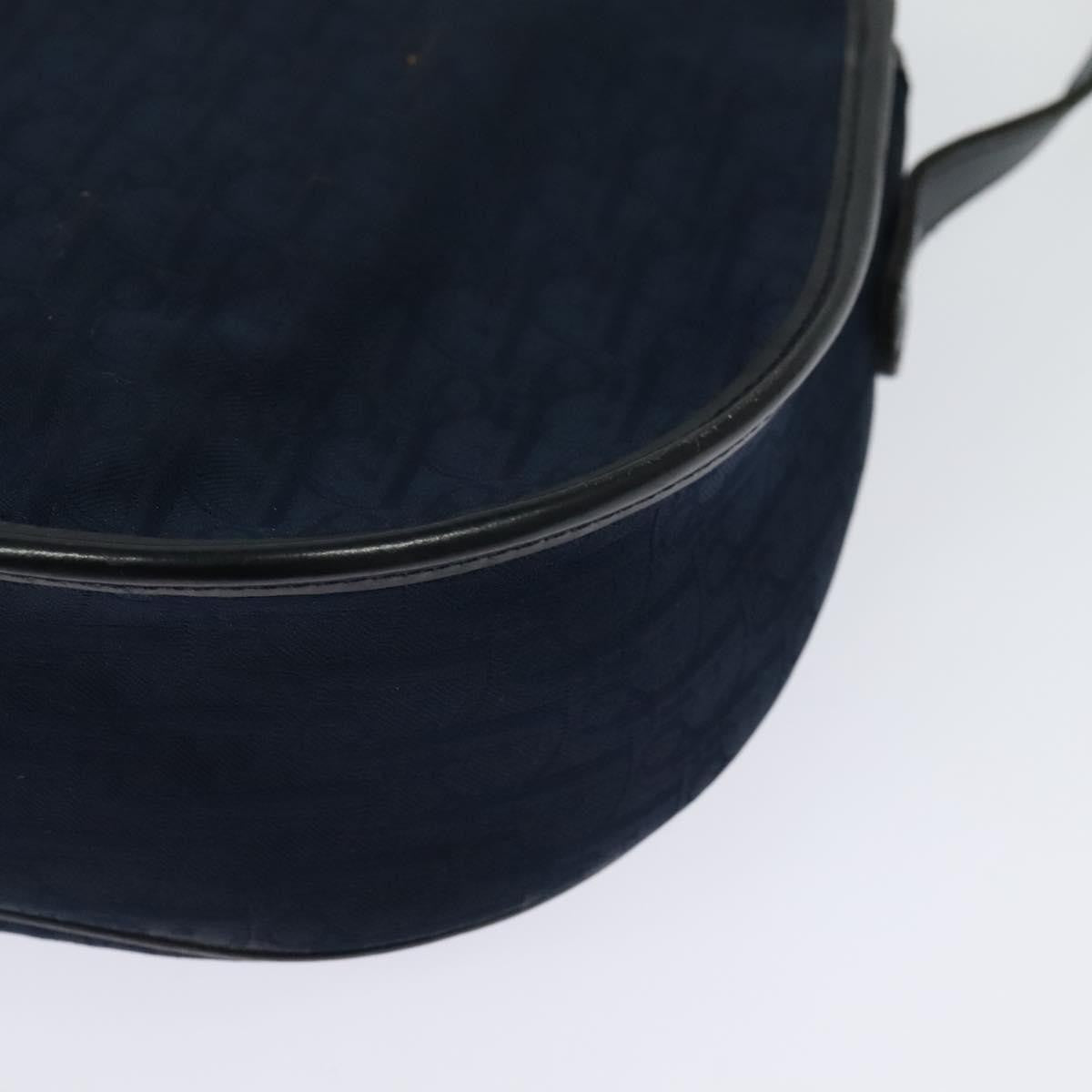 Christian Dior Vintage Trotter Canvas Navy Canvas Shoulder Bag Bag (Pre-Owned)