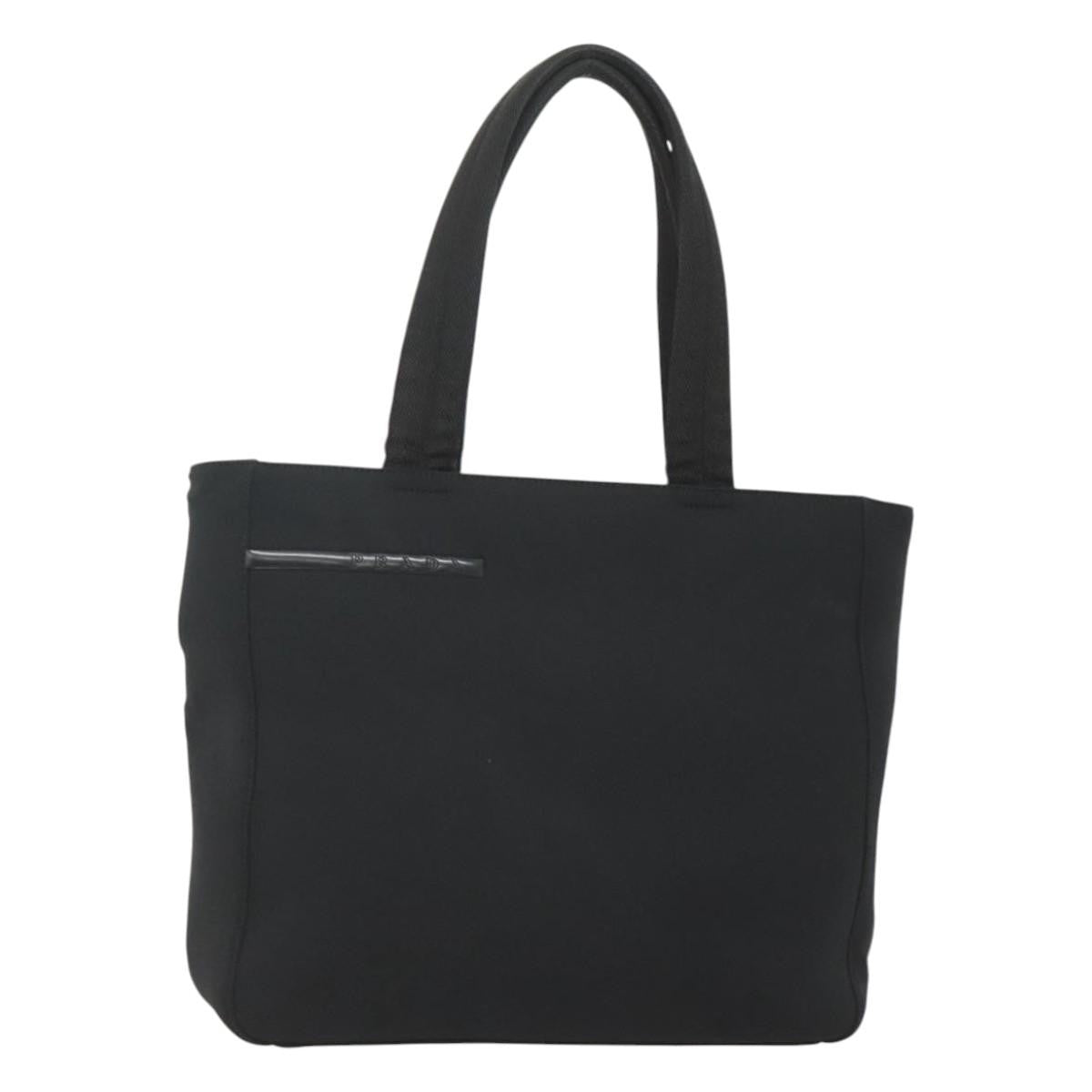 Prada City Sport Bucket Soft Calf Black Canvas Handbag (Pre-Owned)