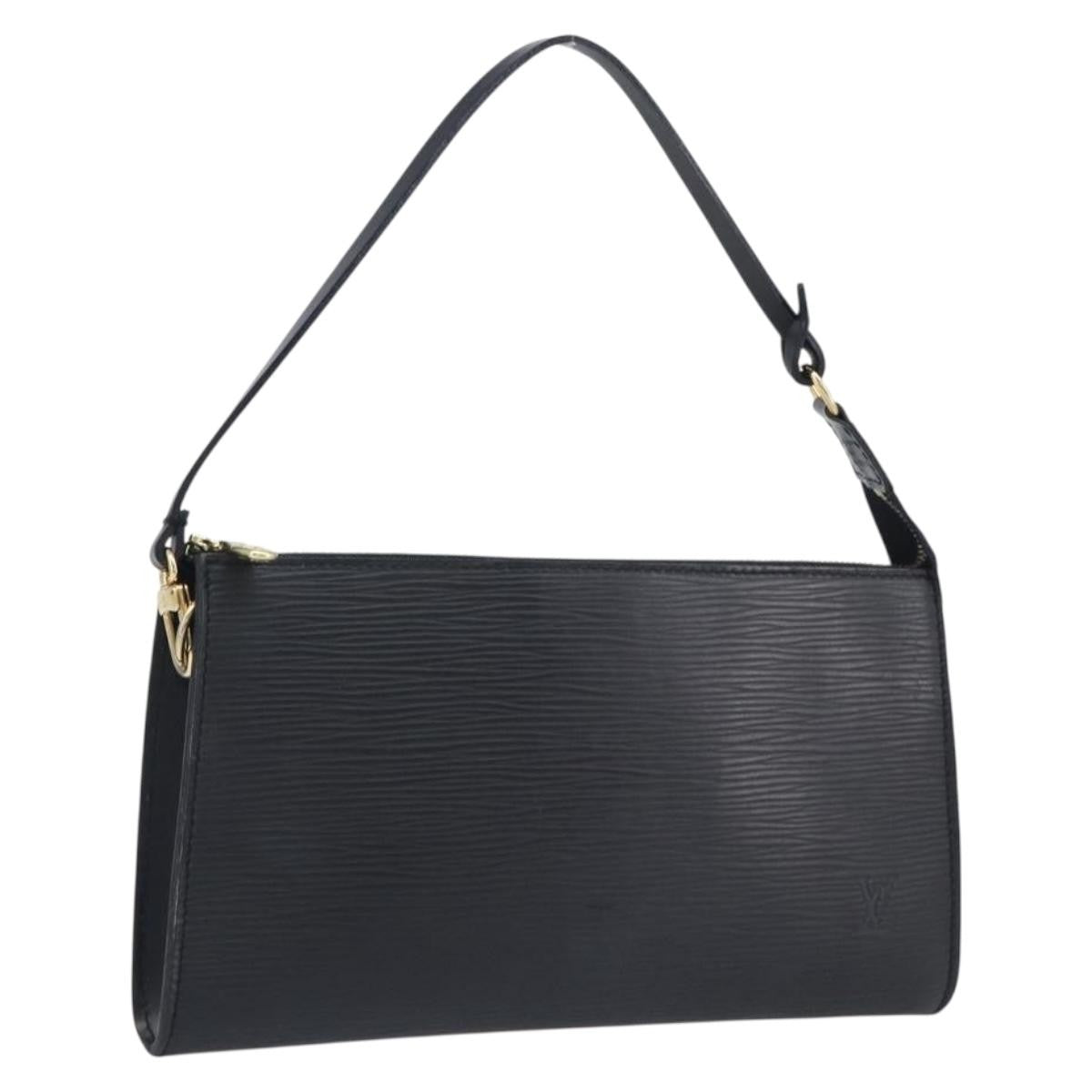 Louis Vuitton Pochette Accessoires Epi Leather Black Leather Clutche & Pouche Bag (Pre-Owned)