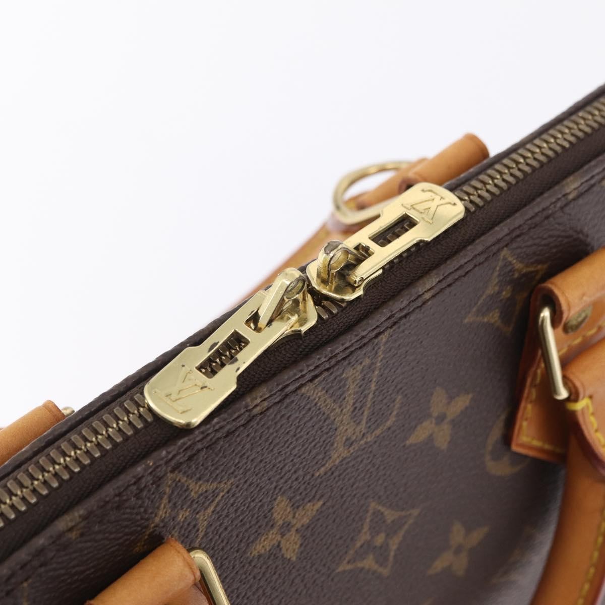 Louis Vuitton Alma Monogram Canvas Brown Canvas Handbag (Pre-Owned)