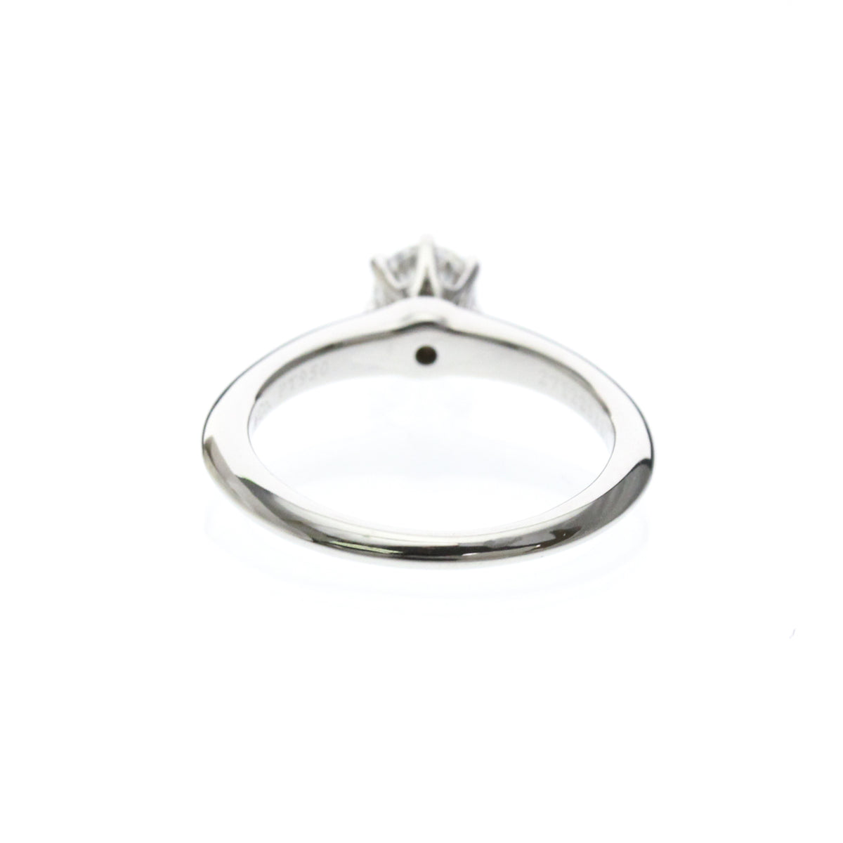 Tiffany & Co. Tiffany Setting Solitaire Platinum With Diamond Silver Platinum Ring Jewelry (Pre-Owned)
