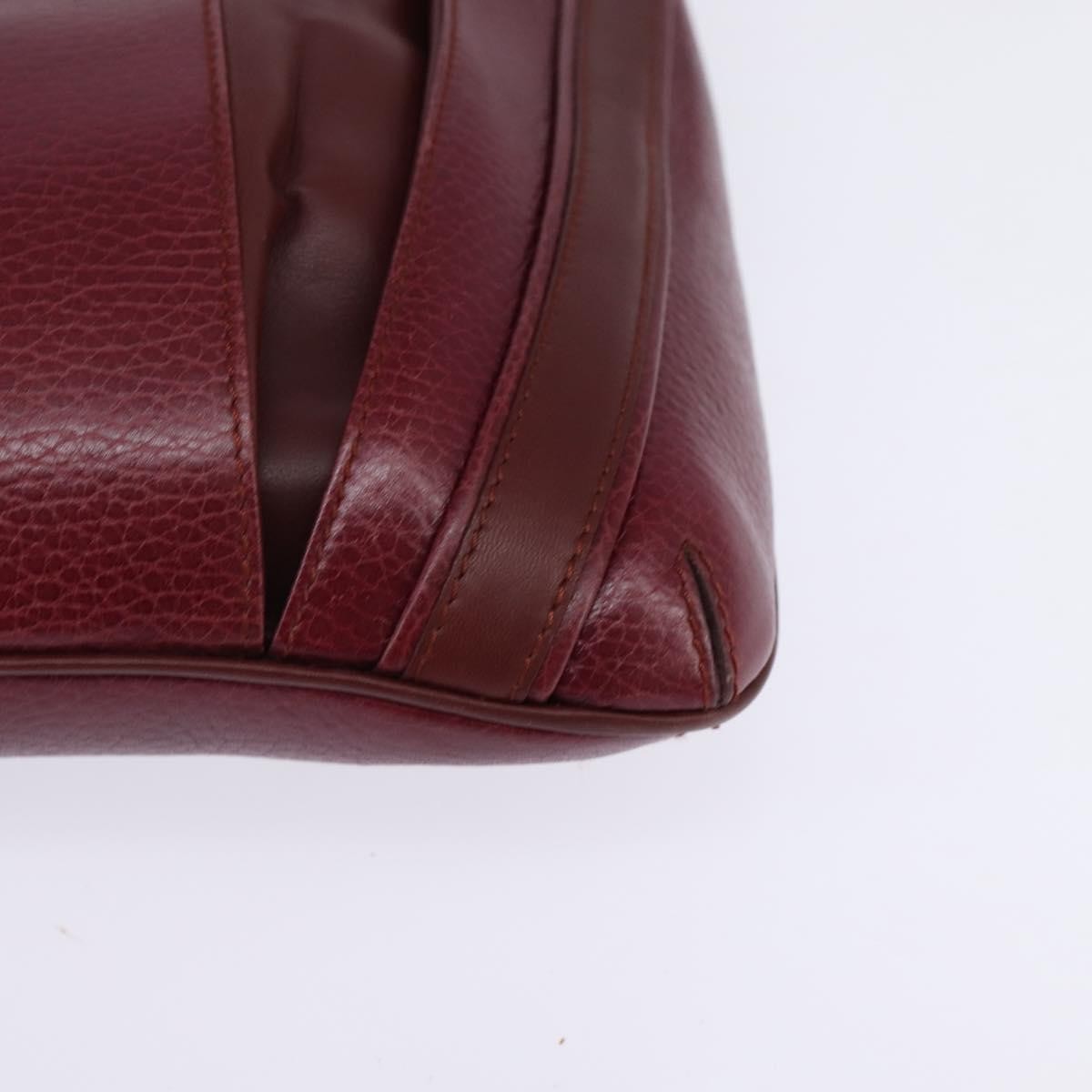 Cartier Must De Cartier Leather Burgundy Leather Bag (Pre-Owned)