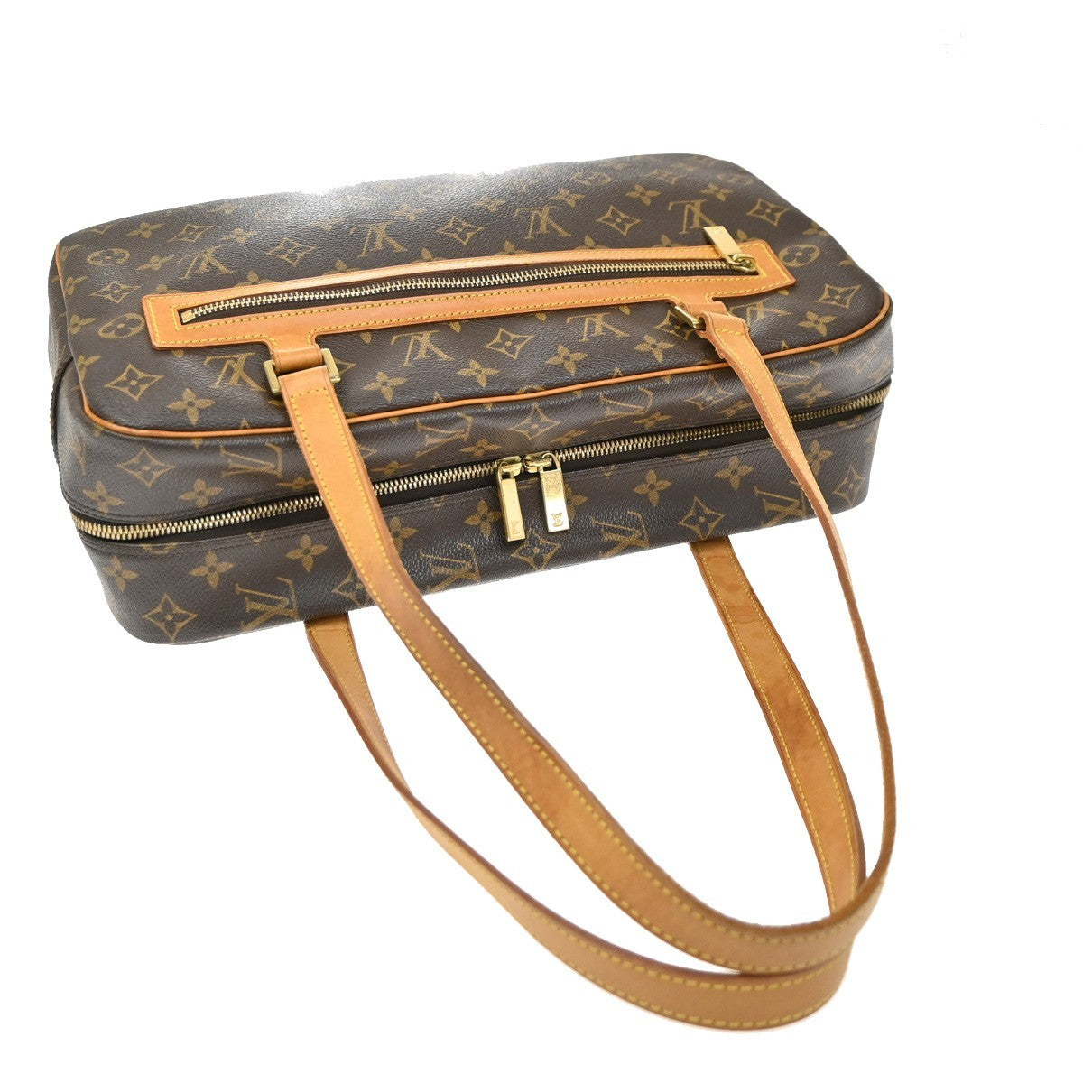 Louis Vuitton Cite Monogram Canvas Brown Canvas Handbag (Pre-Owned)