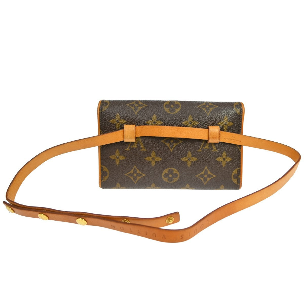 Louis Vuitton Florentine Canvas Brown Canvas Clutche & Pouche Bag (Pre-Owned)