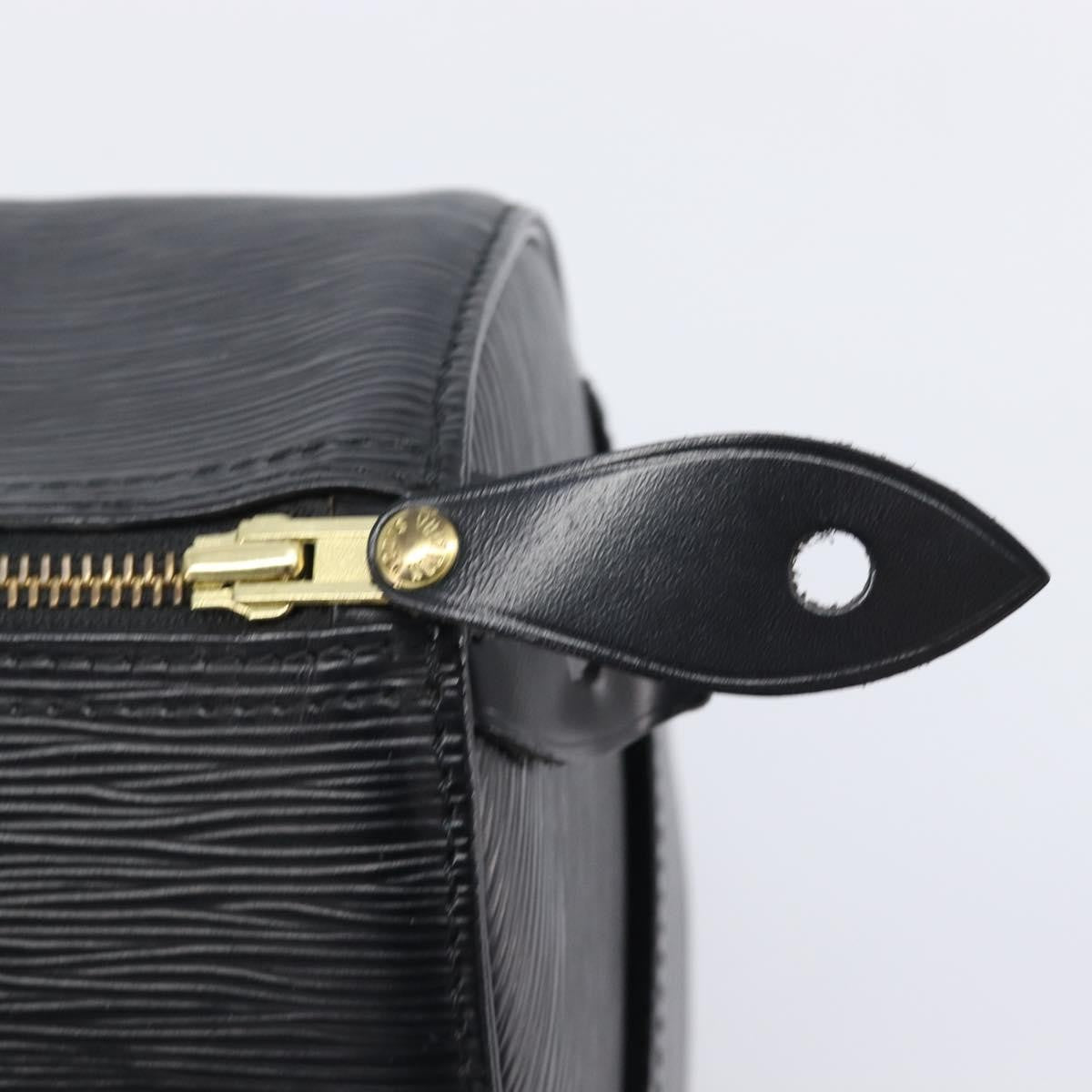 Louis Vuitton Speedy Epi Leather Black Leather Handbag (Pre-Owned)