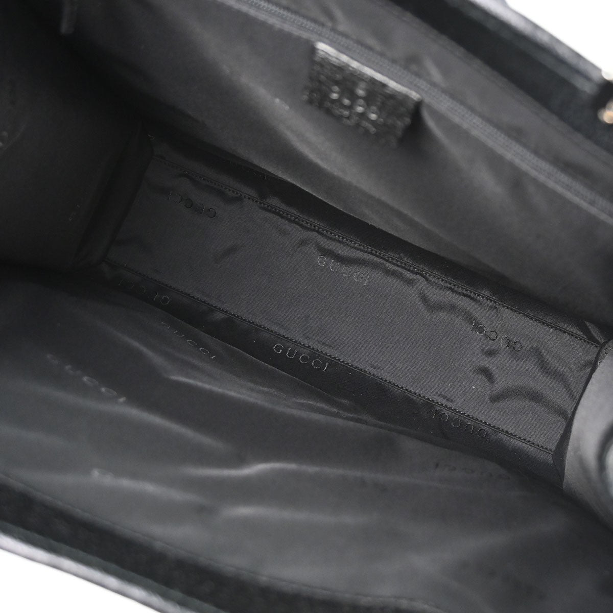 Gucci Jackie Soft Leather Black Leather Tote Bag Bag (Pre-Owned)