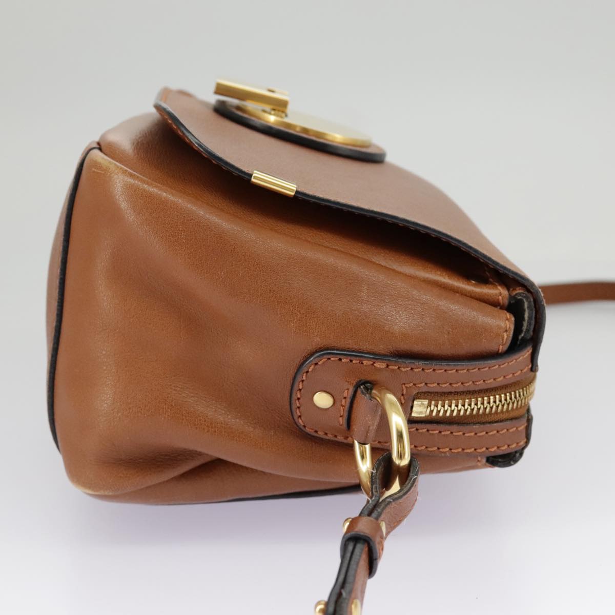 Chloé Indy Brown Leather Shoulder Bag (Pre-Owned)
