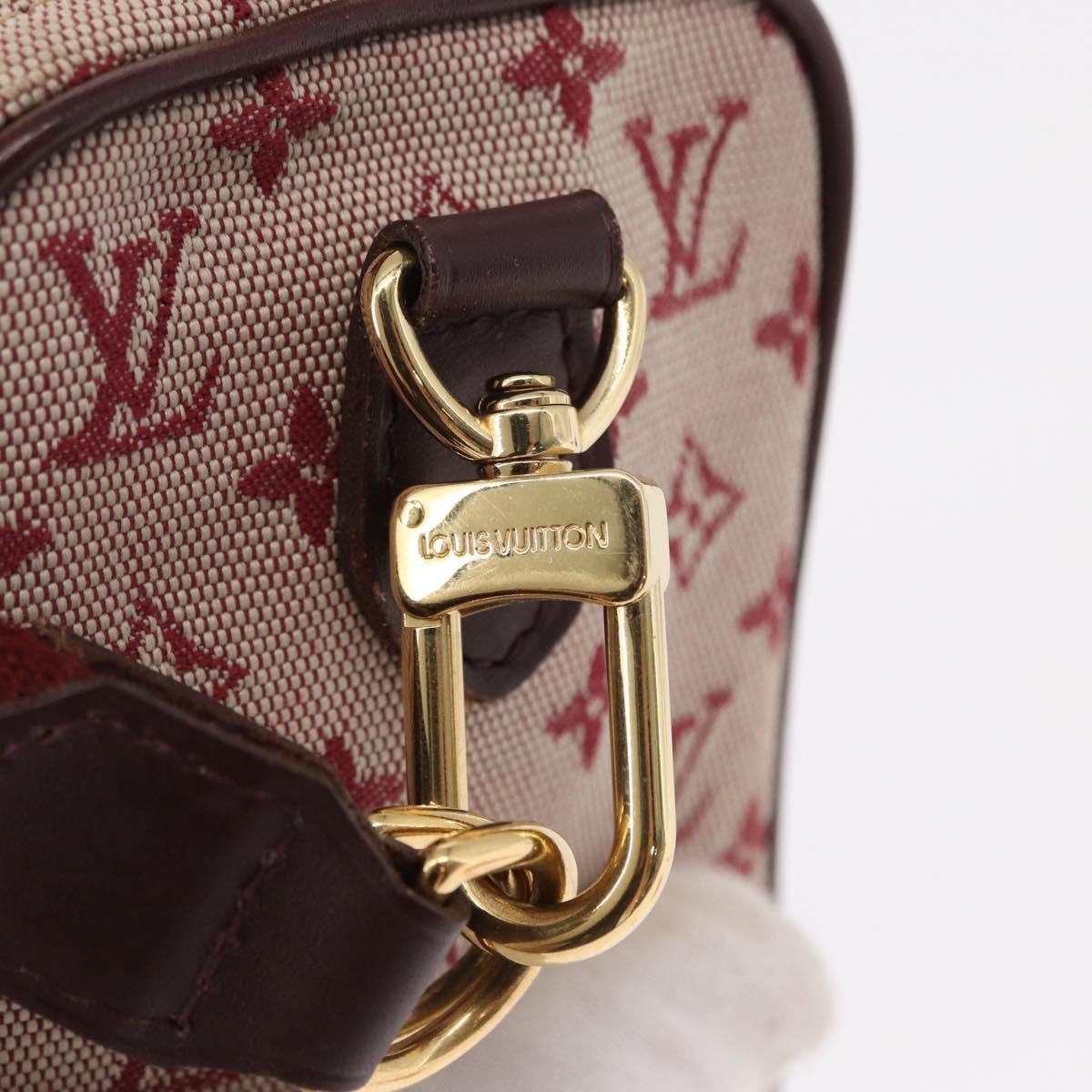 Louis Vuitton Camera Mini Lin Red Canvas Clutche & Pouche Bag (Pre-Owned)