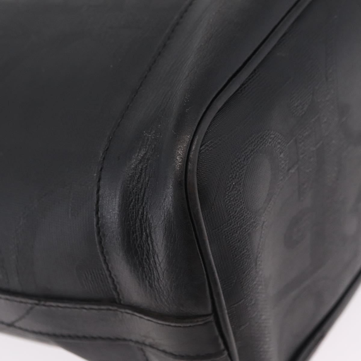 Christian Dior Trotter Shoulder Canvas Black Canvas Handbag (Pre-Owned)