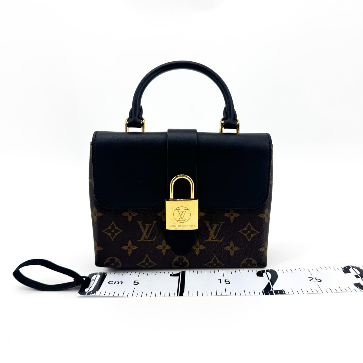 Louis Vuitton Locky Monogram Canvas With Leather Black Canvas Handbag (Pre-Owned)