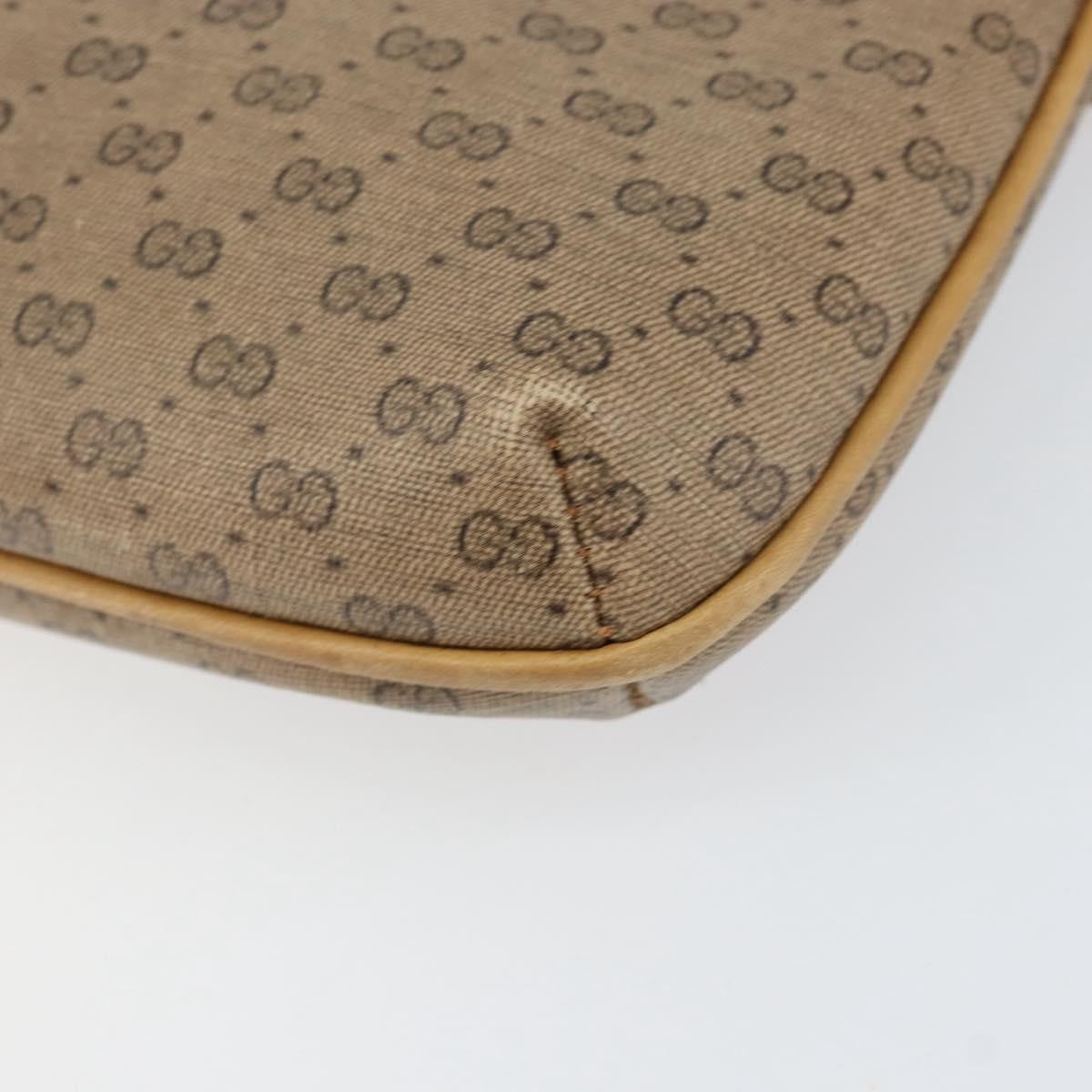 Gucci Micro Gg Supreme Gg Canvas Beige Pvc Shoulder Bag Bag (Pre-Owned)