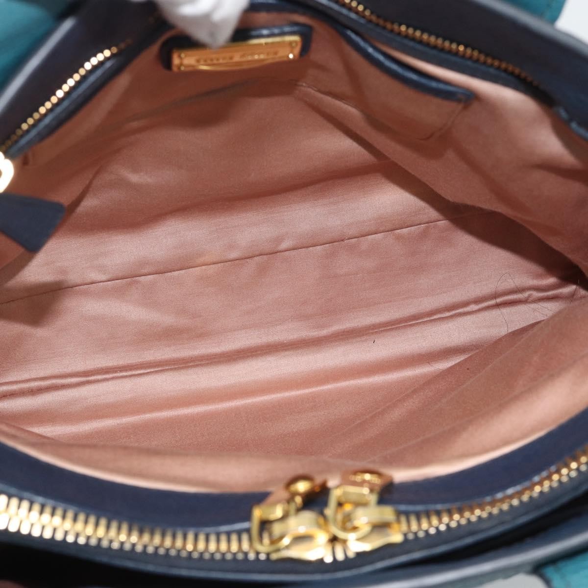 Miu Miu Vintage Leather Green Leather Handbag (Pre-Owned)