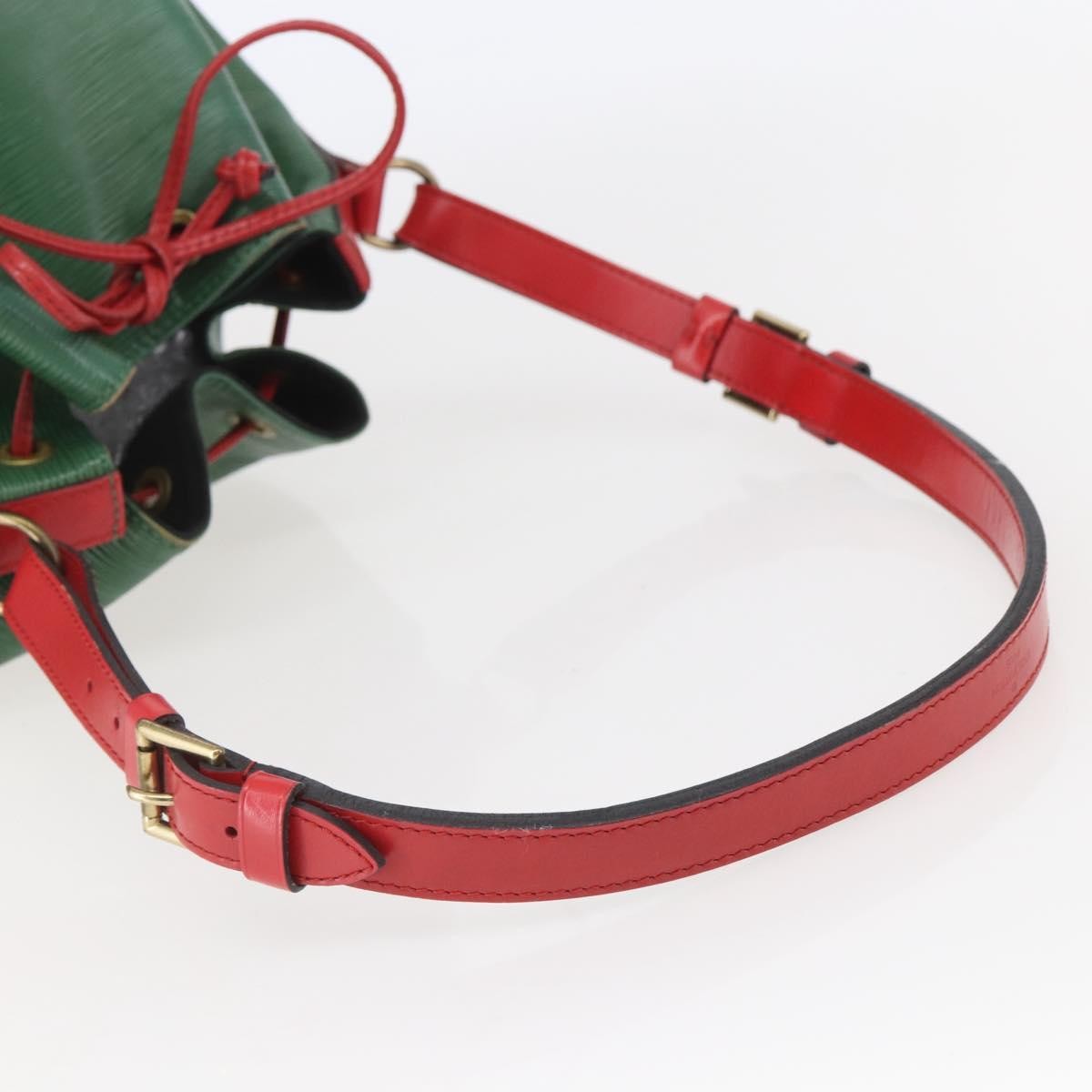 Louis Vuitton Bicolor Petit Noe Epi Leather Green Leather Bag (Pre-Owned)
