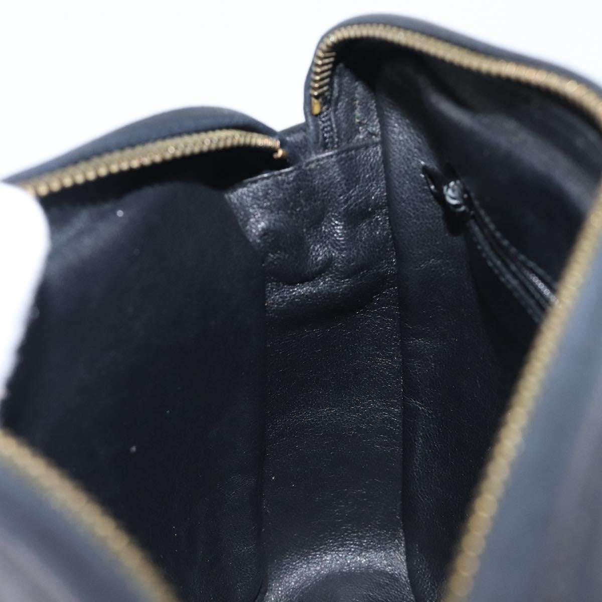 Chanel Vintage Cc Camera Leather Black Leather Shoulder Bag Bag (Pre-Owned)