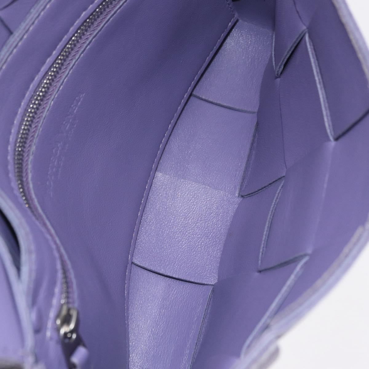Bottega Veneta Cassette Maxi Intrecciato Leather Purple Leather Crossbody Bag Bag (Pre-Owned)