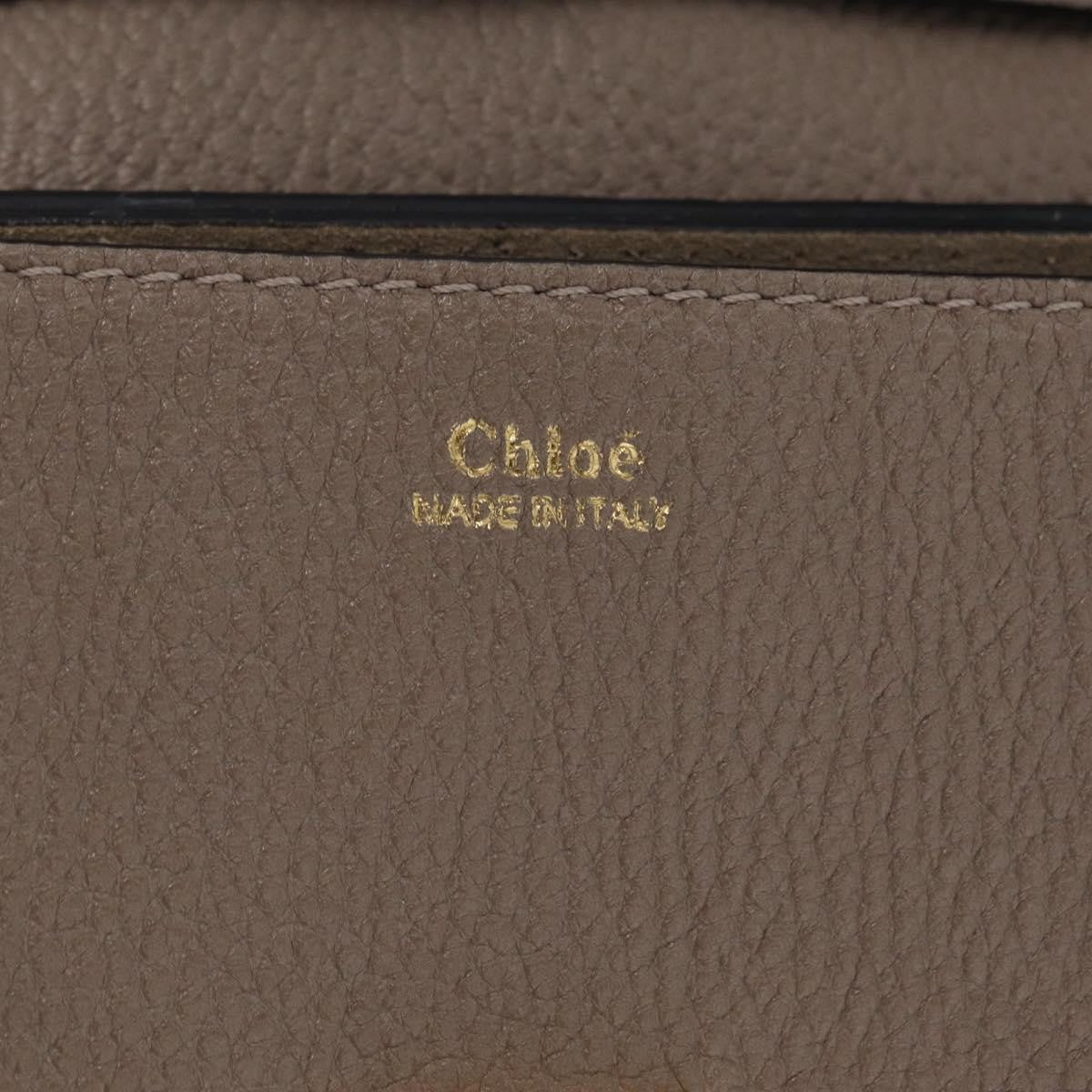 Chloe Drew Leather Beige Leather Crossbody Bag Bag (Pre-Owned)