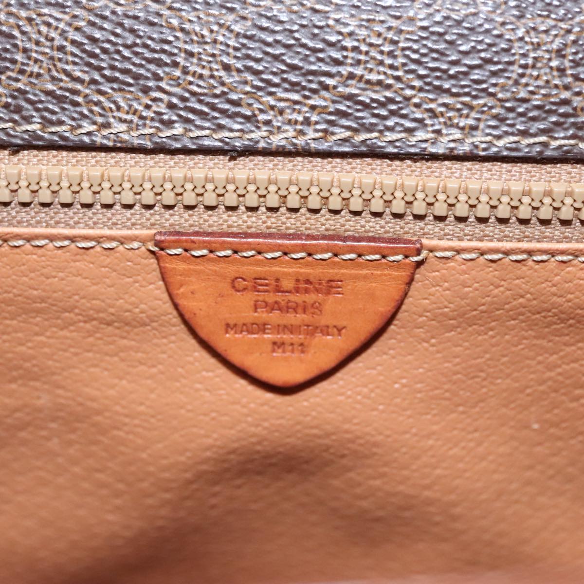 Céline Macadam Brown Canvas Shoulder Bag (Pre-Owned)